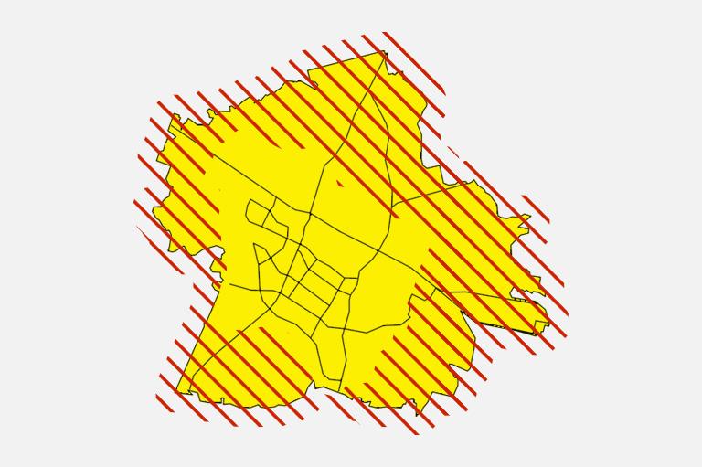mapa podmiejska